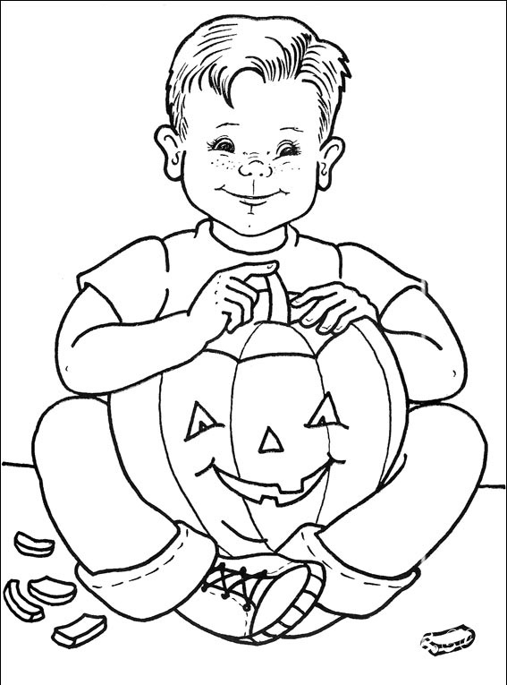 Halloween part 4 - Coloring Pages, Holidays, for 7 years kids
