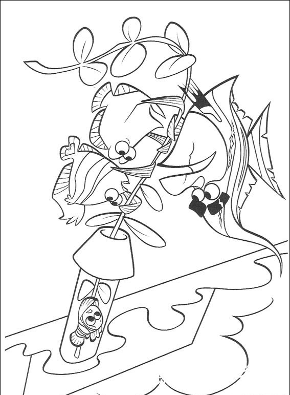 Finding Nemo part 3 - Coloring Pages, Cartoons, for 4 years kids