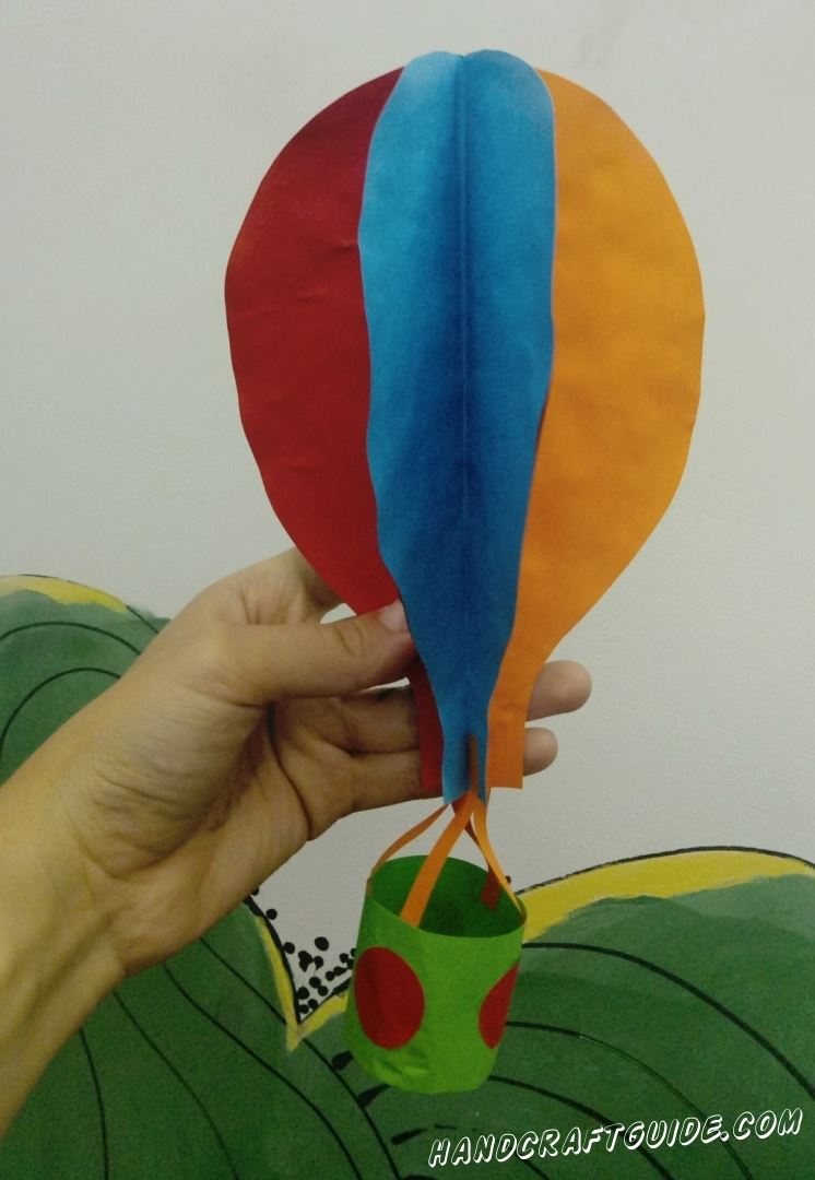 Поделка воздушный шар из бумаги