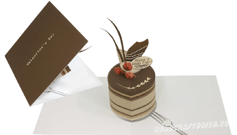Pop-up card (chocolate cake)