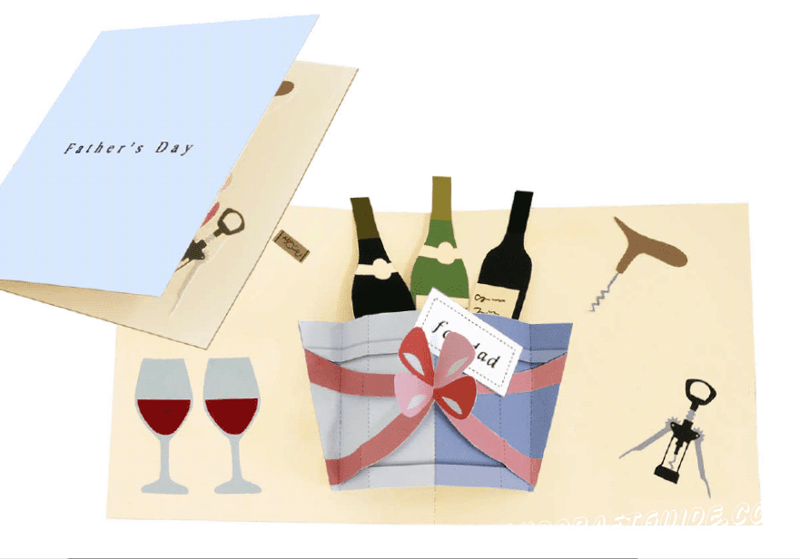 Pop-up card (Wine)