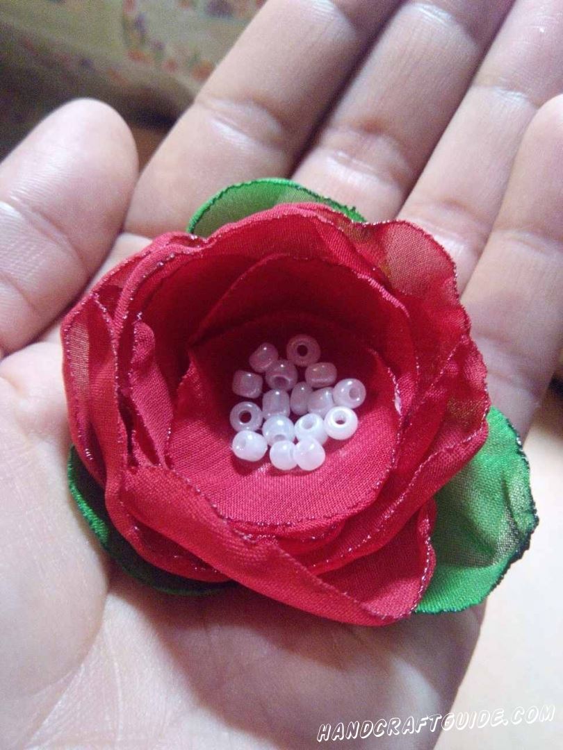роза из ткани своими руками для подарка
