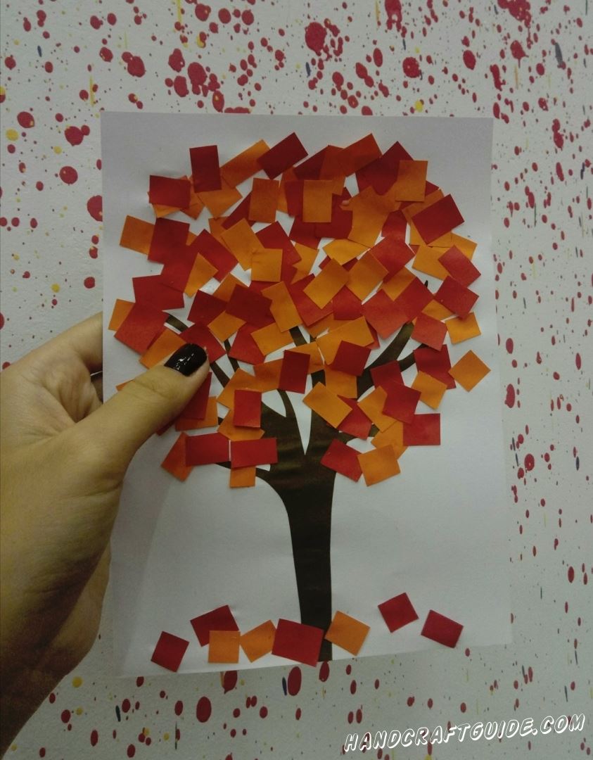 Поделка дерево из бумаги - 81 фото