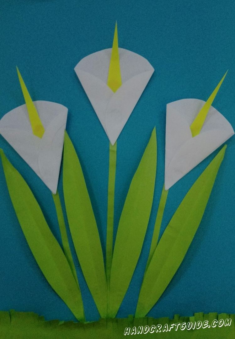 Поделки из бумаги для детей своими руками 5-6 лет, аппликации цветов на бумаге