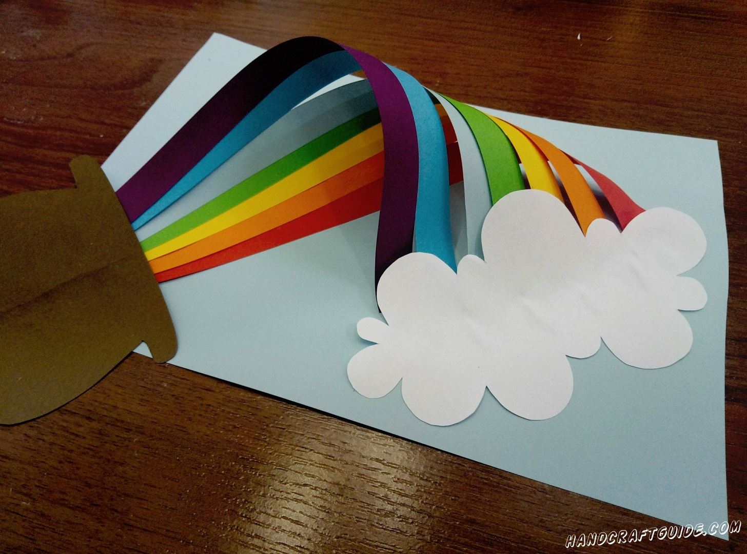 Поделка радуга из цветной бумаги