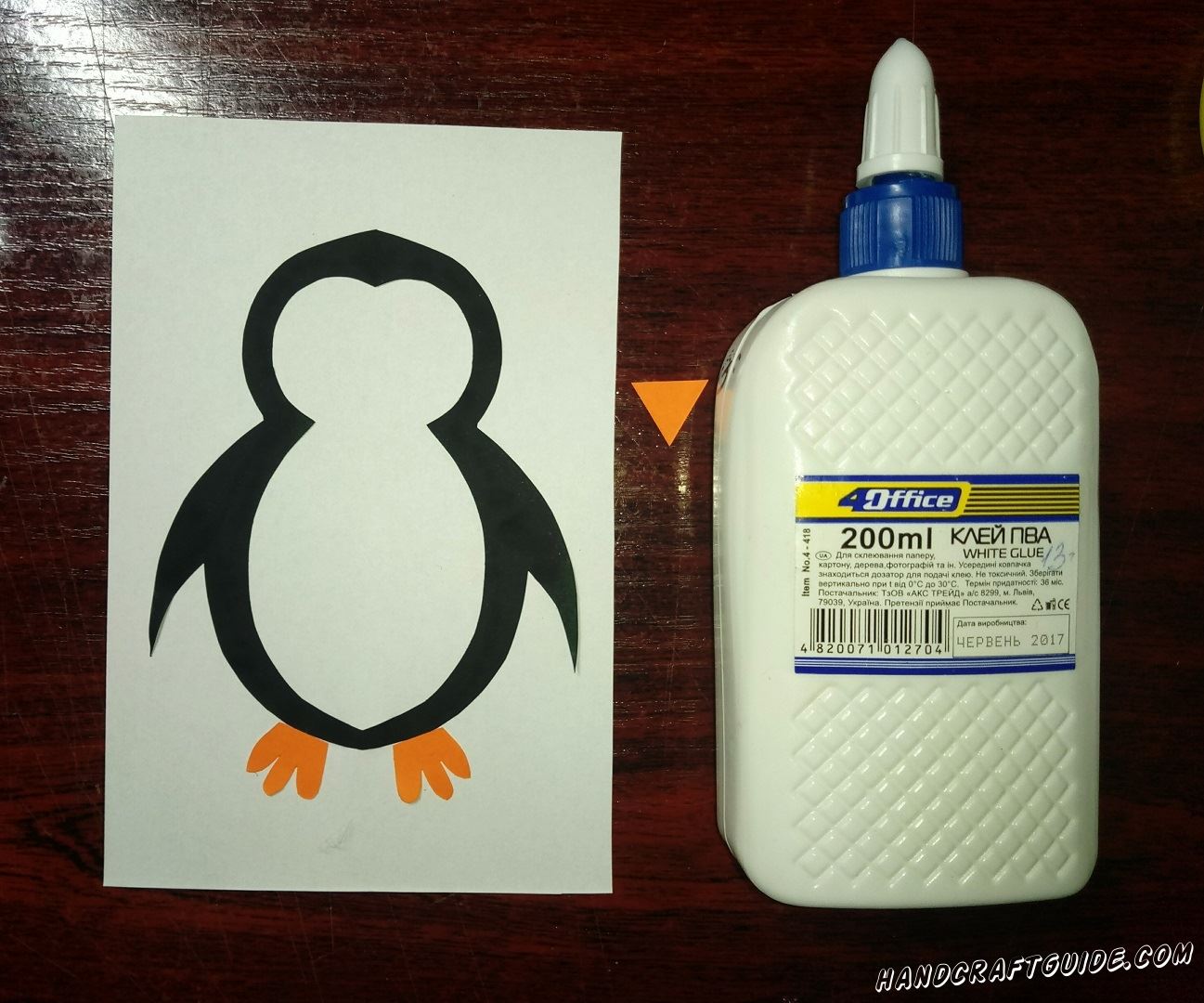 поделка для детей пингвин из ваты