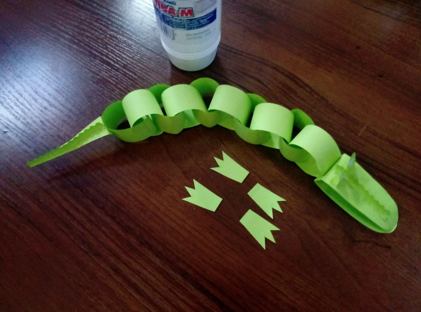 Crocodile - Paper crafts, Animals, for 7 years kids | HandCraftGuide