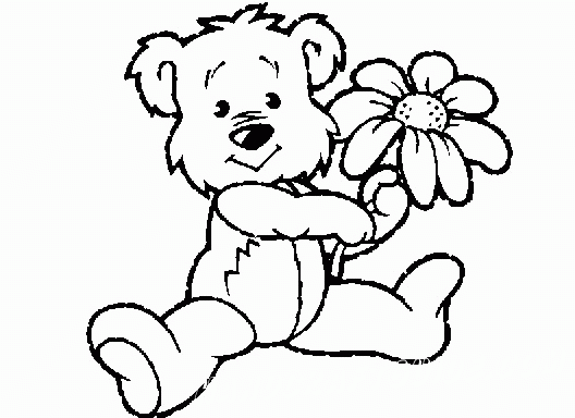 The collection of coloring pages for kids with a picture of the toy and teddy bears