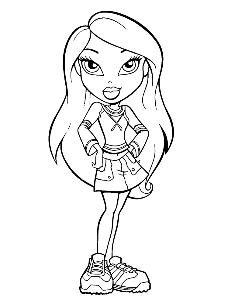 Bratz part 2 - Coloring Pages, Cartoons, for 5 years kids | HandCraftGuide