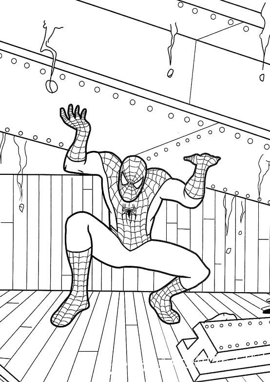 Spiderman - Coloring Pages, Comics, for 5 years kids | HandCraftGuide