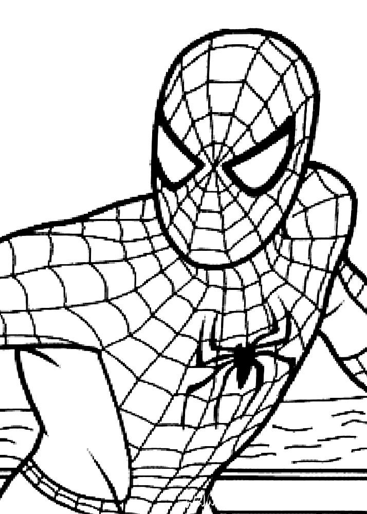 Spiderman - Coloring Pages, Comics, for 5 years kids | HandCraftGuide