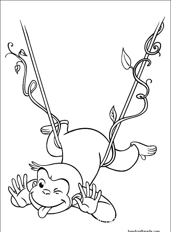 раскраски для малышей обезьяна