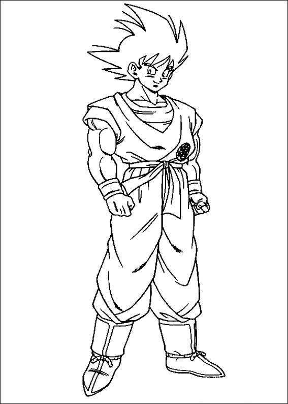 Dragon Ball Z part 2 - Coloring Pages, Cartoons, for 4 years kids |  HandCraftGuide