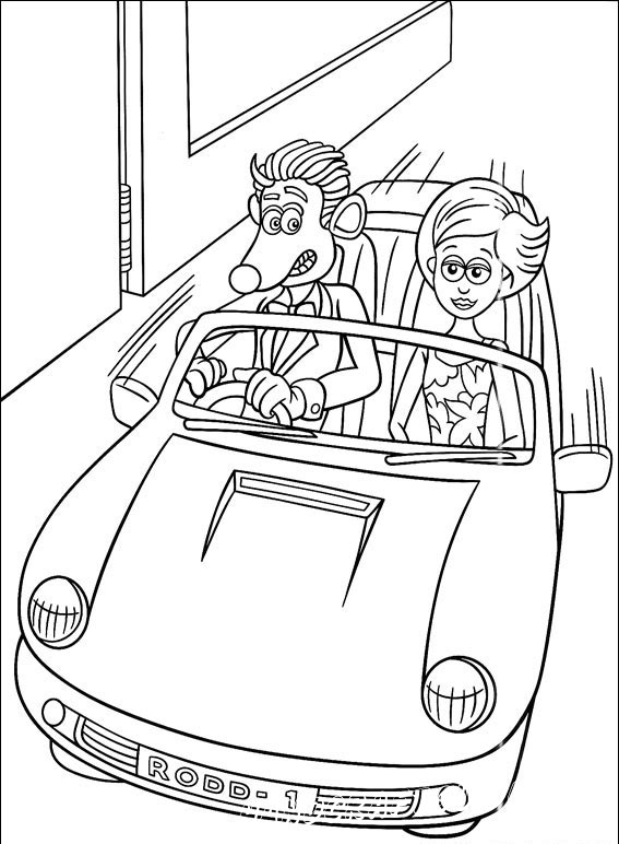 Flushed Away - Coloring Pages, Cartoons, for 5 years kids | HandCraftGuide