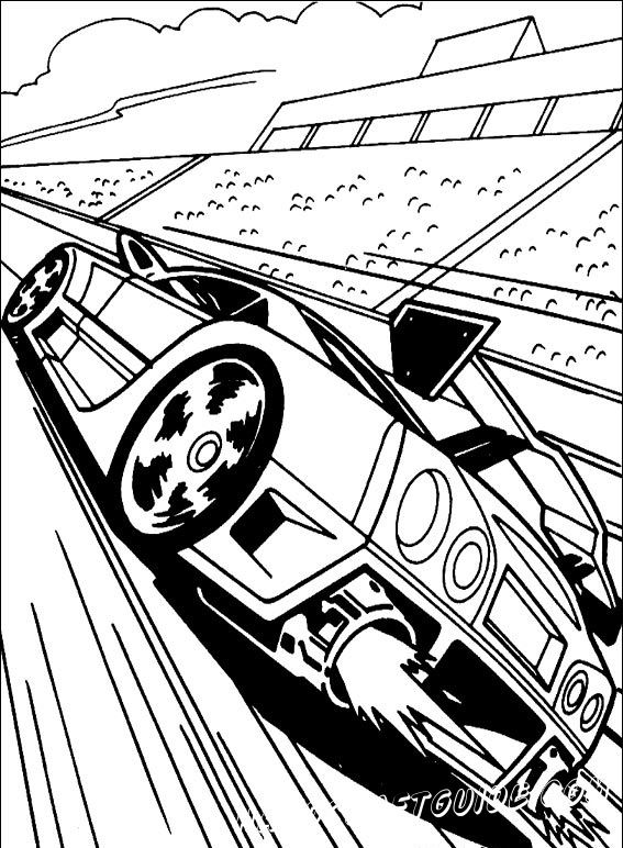 Hot Wheels - Coloring Pages, For boys, for 6 years kids | HandCraftGuide