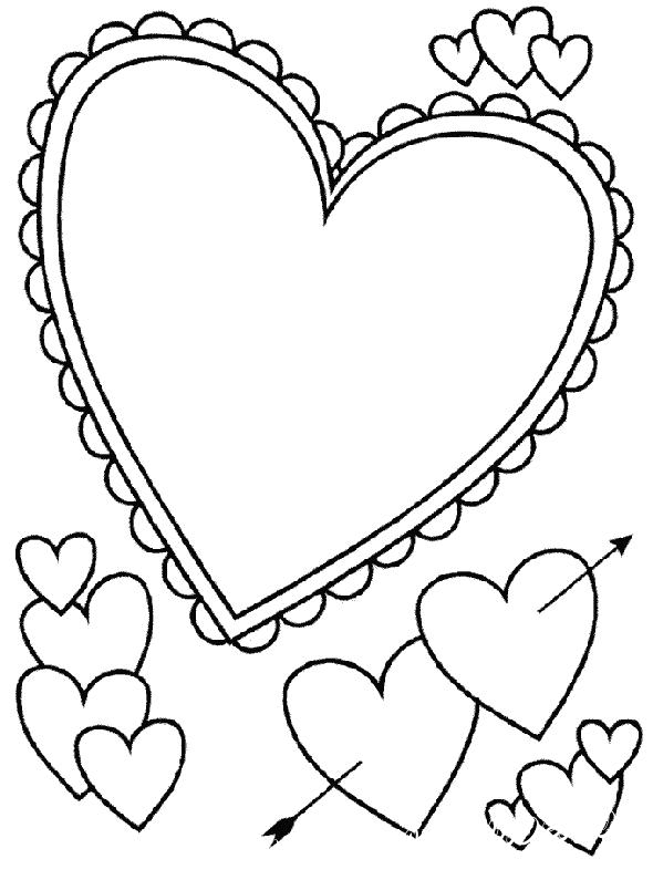 Love - Coloring Pages, For Girls, for 5 years kids | HandCraftGuide
