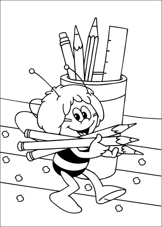 разукрашки для детей пчелка