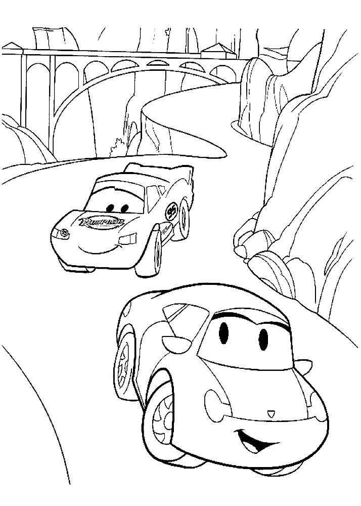 Lightning McQueen - Coloring Pages, For boys, for 5 years kids