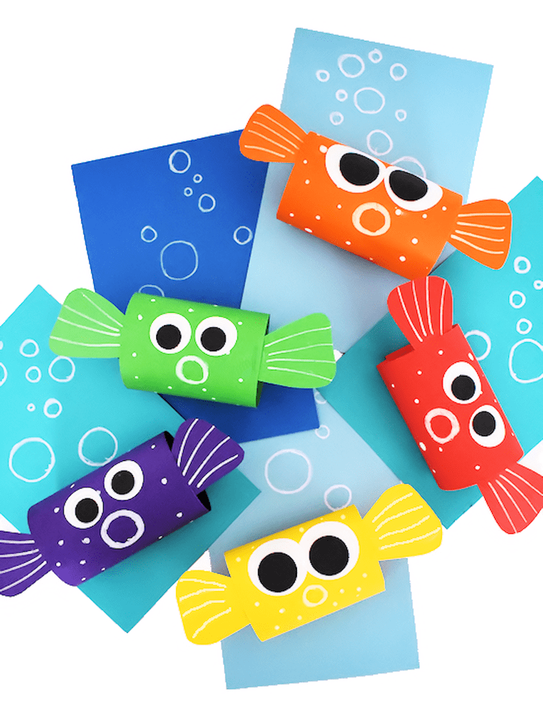 Объемная рыбка из бумаги для детей своими руками (фото) ✔️