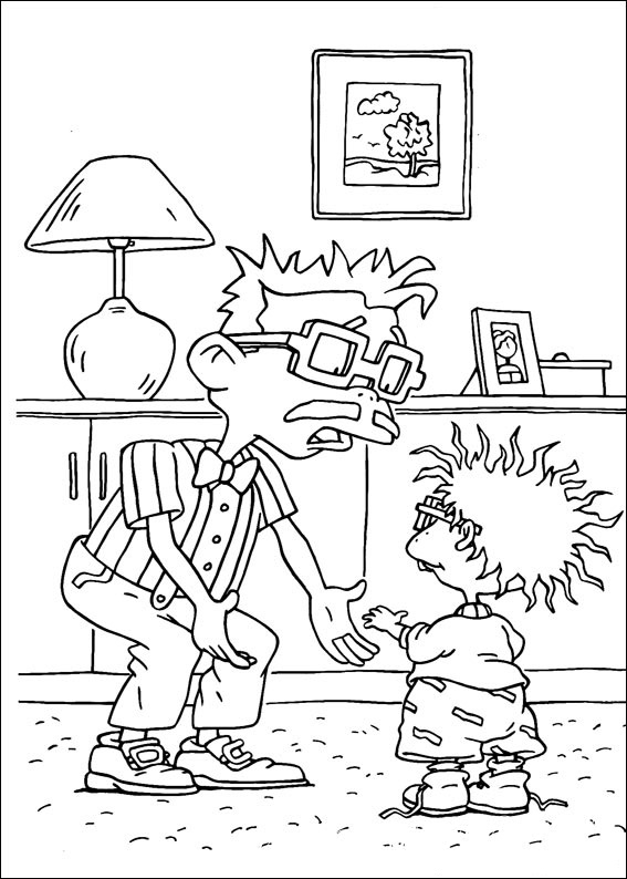 rugrats coloring pages cartoons for 3 years kids handcraftguide
