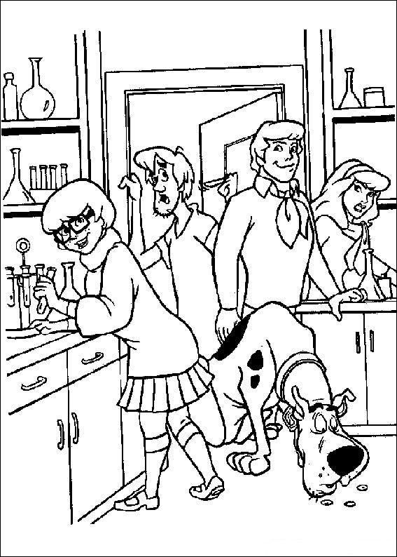 Scooby-Doo - Coloring Pages, Cartoons, for 3 years kids | HandCraftGuide