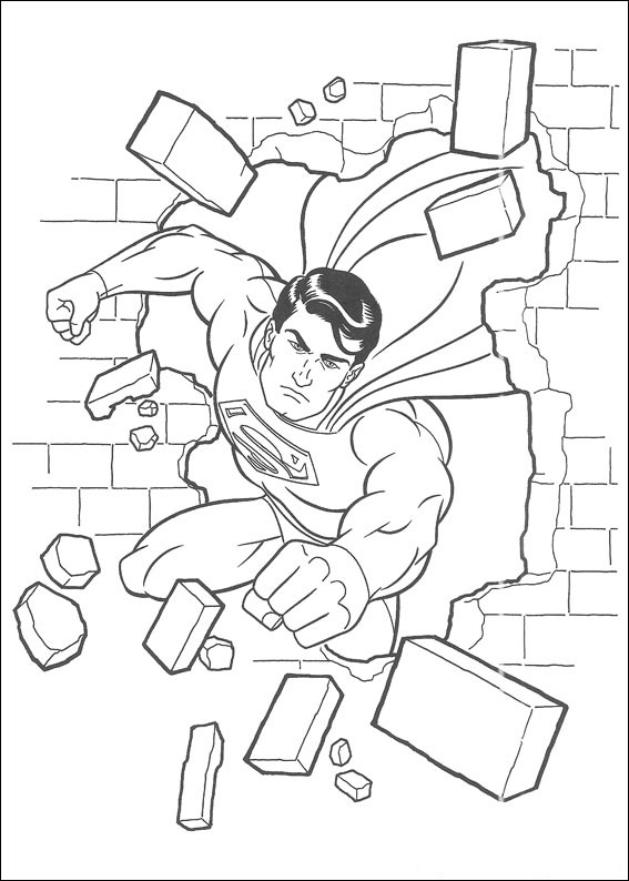 раскраски супермен из комикса