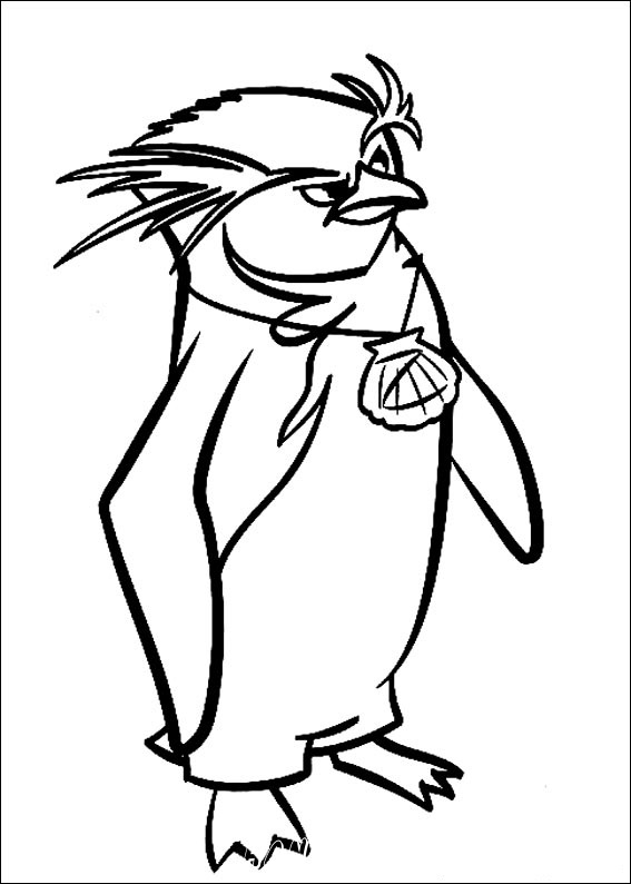 раскраск пингвины