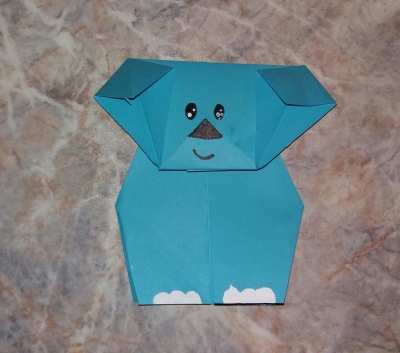 Сейчас мы сделаем милого слоника с помощью техники оригами