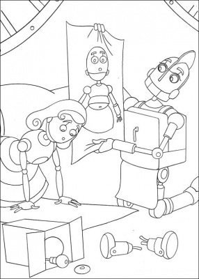 раскраски из мультфильма роботы